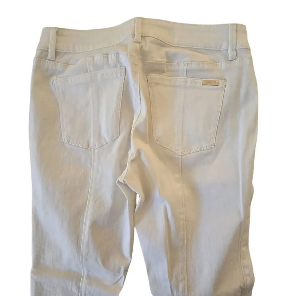 White House Black Market Womens Low Rise The Skimmer Ankle Jeans White Size 4 - Picture 16 of 16